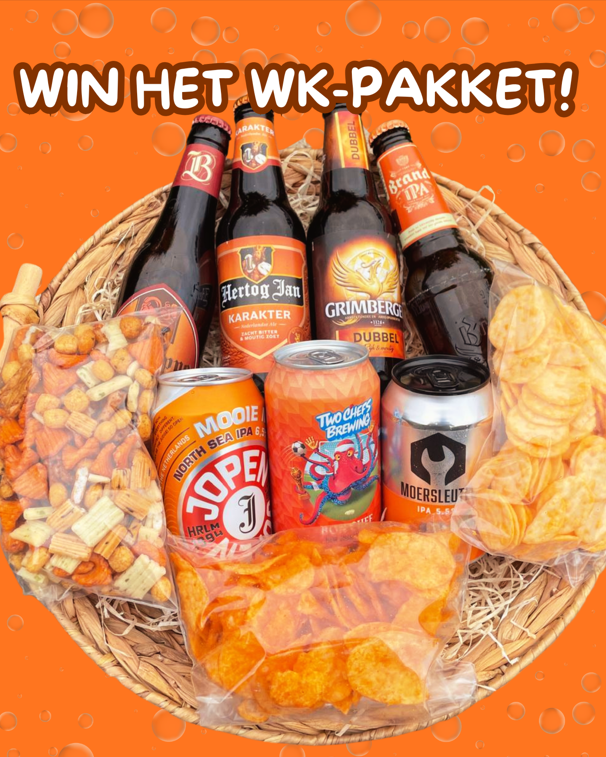 Win het WK-pakket — speciaalbierpakket met chips en borrelhapjes